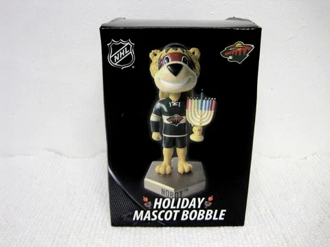 RARE Minnesota Wild NORDY Holiday Mascot NHL Bobblehead NIB #7 of Only 180 Made Cover
