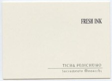 UNSIGNED BLANK 1/1 ERROR Ticha Penicheiro 2000 Fleer FRESH INK Autograph Card