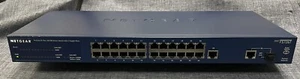 Netgear ProSafe FS726T 24 Port 10/100 1U Switch w/ 2 Gigabit Ports - Picture 1 of 4