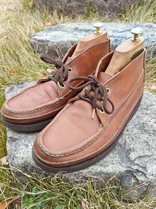 Russell Moccasin Sporting Clays Chukka Boots US 8 E Brown Chrome - Picture 1 of 23