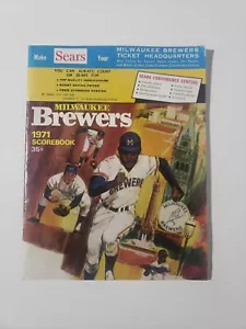 Milwaukee Brewers 1971 Scorebook Vintage! Guter Zustand! Juli 25th - Bild 1 von 4