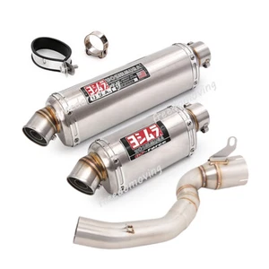 Slip On Mid Exhaust Link Pipe 51mm Muffler Tip Modified For Duke 200 2020-2023 - Bild 1 von 12