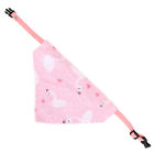 Pink Swan S Pet Saliva Towel Adjustable Buckle Neckband Scarf Pet Bib