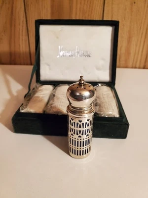 Neiman Marcus 4 Cobalt Blue Godinger Salt + Pepper Shakers *UK PAT 10/4/37 - Image 1 of 4