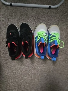 Curry 7's Black And Orange Size 7Y/ Blue And Neon Size 7Y Unworn - Picture 1 of 1