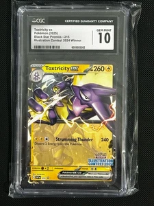 Toxtricity EX Illustrazione Contest 2024 SVP 215 Stella Nera Promo Pokémon TCG - Foto 1 di 2