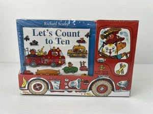 Richard Scarry's Fire Engine Box Set of 8 Board Books New - Picture 1 of 8