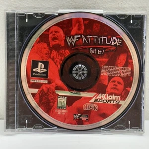 WWF Attitude Get It! Loose With Half Case Sony PS1 Playstation 1 Disc - Picture 1 of 7