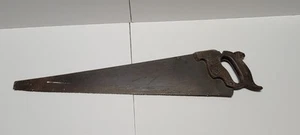 Vintage 25.5" E. C. Atkins & Co. Hand Saw Flower Engraved Wooden Handle - Picture 1 of 5