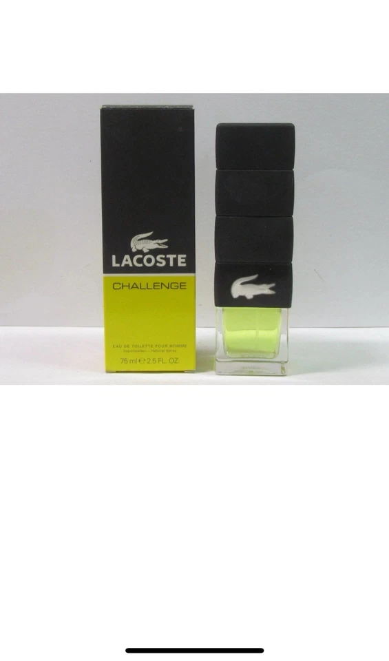 Lacoste Challenge de Lacoste para hombre 2,5 OZ eau de toilette spray en caja SELLADA Foto 1 de 1