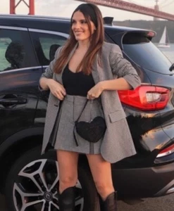 ZARA Strass kleine schwarze Herz Tasche Blogger Influencer Favorit viral ausverkauft - Bild 1 von 16