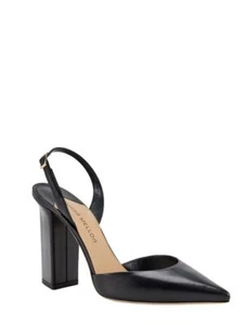 Tamara Mellon Black Kidskin Liaison Slingback Pumps 105mm Heels US 9 / EU 39 - Picture 1 of 3