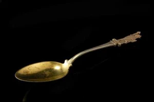 ANTIQUE GORHAM STERLING GOLD WASH STATUE OF LIBERTY SOUVERNIR SPOON A806-218 - Picture 1 of 5