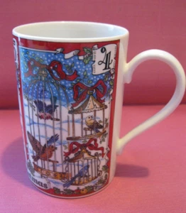 Dunoon 12 Twelve Days of Xmas Tasse 4 rufende Vögel 5 Goldringe 6 Gänse A-Lage - Bild 1 von 5