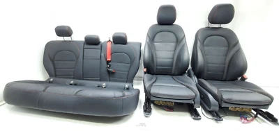 Mercedes-Benz GLC43 X253 AMG 2016-2019 CONJUNTO DE MONTAJE DE ASIENTO COMPLETO FABRICANTE DE EQUIPOS ORIGINALES NEGRO. Foto 1 de 4
