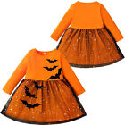 Halloween Kostm Kinder Fledermaus Tutu Kleid Mdchen Krbis Fasching Kostme