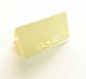 25 Folded Place Cards Table Name Seating Card Wedding Placement Unique IN PL04 - Picture 1 of 5