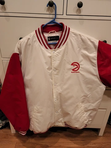 2001 ATLANTA HAWKS NBA HARDWOOD CLASSICS SATIN JACKET XXL MINT CONDITION NOS Cover