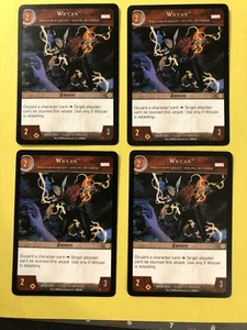 VS System TCG Wiccan X4 Playset PLAYED w/CONDITION Marvel MUN-030 Uncommon  - Picture 1 of 12