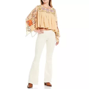 We The Free Free People Women's Jeans Penny Pull-On Flare Jeans 26 Off Whioye - Picture 1 of 13