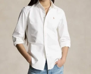 Hemdbluse von Polo Ralph Lauren in Größe XL in der Farbe Weiß - Bild 1 von 4