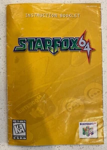 Star Fox 64 Starfox Nintendo 64 N64 Instruction Booklet Manual Only  - Bild 1 von 7