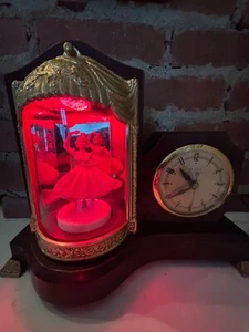 Vintage 1940-50’s mantel clock Ballerina model 870 lights up dances/music Box - Picture 1 of 12