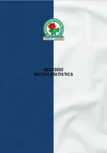 Blackburn Rovers 2021/2022 match stats First team, u23s, u18s & Ladies - Picture 1 of 1