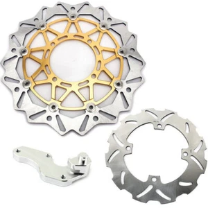 For Kawasaki Oversize Brake Discs Rotors Bracket KX125 KX250 03-05 KX250F 04-05 - Picture 1 of 9