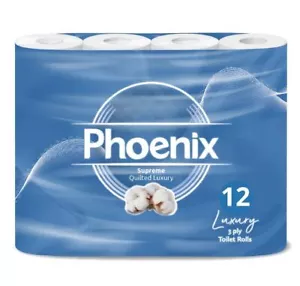 Soft Supreme Luxury Toilet Rolls Bulk Buy - Quilted White 3 Ply Toilet Paper - Picture 1 of 72