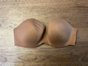 Victoria's Secret Toffee Beige 34DD Body By Victoria Light Lined Strapless Bra - Picture 1 of 2