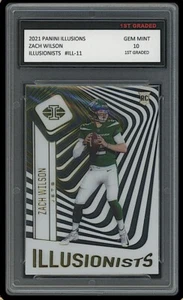 Zach Wilson 2021 Panini Illusions Illusionists 1st Graded 10 Rookie Card Rc Jets - Bild 1 von 1