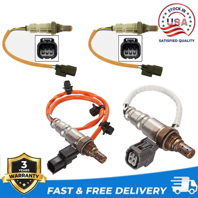 Set (4) Up+Down Oxygen Sensor For 2015 -2020 Acura TLX 2017-2019 Honda Ridgeline - Image 1 of 4
