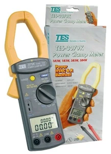HVAC Trms Power Clamp Meter Digital 3 Phase Power Test TES-3079K - Picture 1 of 5