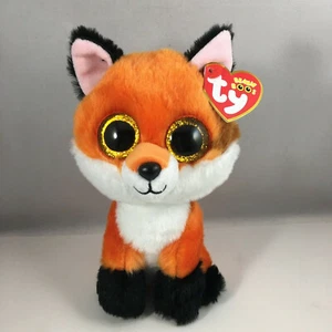 NEW 2021 TY Beanie Boos MEADOW the Fox (Glitter Eyes) (Regular Size 6 inch) MWMT - Picture 1 of 6