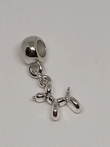 Charm Ciondolo Per Bracciale Cane I Love Dog Tono Argento ( Modello Pandora ) - Foto 1 di 2