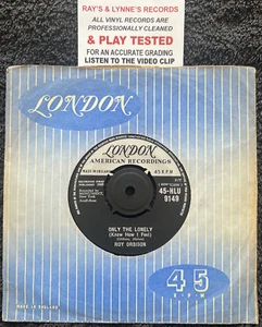 Roy Orbison – Only The Lonely (Know How I Feel) 7'' Vinyl 1960 TESTED VG+ VIDEO - Picture 1 of 7