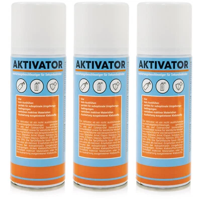 3x Aktivator Spray Sekundenkleber Superkleber Spraydose 200ml Aktivatorspray - Bild 1 von 4