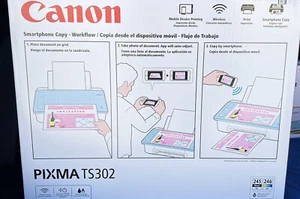 NEW Canon 302 All In One Printer-USB/Wireless-Using Canon 243/244 INKS - Picture 1 of 5
