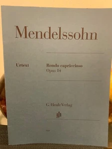 Mendelssohn Rondo Capriccioso Opus 14 Piano Urtext G Henle Verlag - Picture 1 of 3