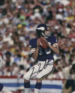 FRAN TARKENTON SIGNED AUTOGRAPH 8x10 PHOTO - MINNESOTA VIKINGS, NFL MVP, RARE! - Picture 1 of 2