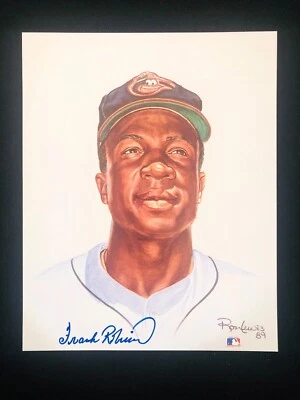RETRATO LEYENDAS VIVAS #2 IMPRESIÓN 8X10, FIRMADO FRANK ROBINSON Foto 1 de 3