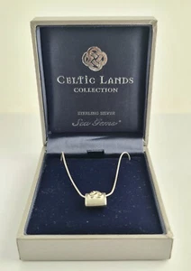 Vintage Celtic Lands Collection Sterlingsilber Meer Edelsteine Halskette 18" Kette in Schachtel - Bild 1 von 14