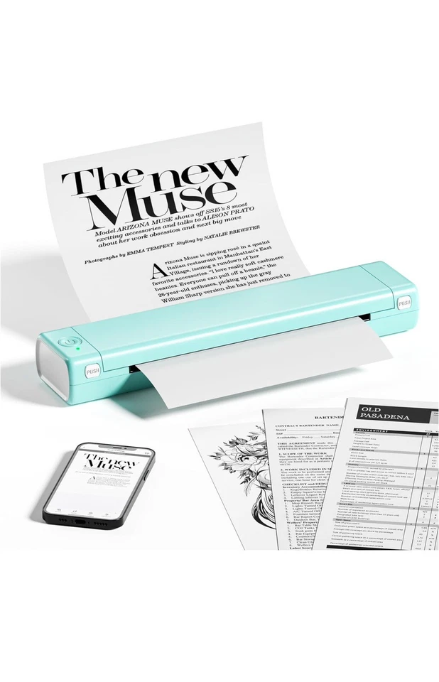 Phomemo M08F Portable Thermal Printer, Mobile Monochrome Printer Supports A4 - Image 1 of 4