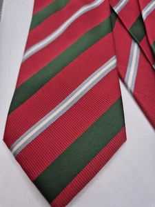 STELIO Seidenkrawatte Repp rot grün Business Rennen  - Bild 1 von 13