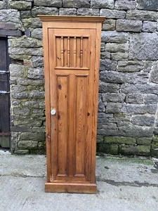 Solid Pitched Pine Country House Larder Cupboard, Linen Cupboard.Kitchen Storage - Picture 1 of 6