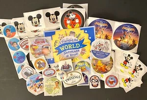 DISNEY STICKER ASSORTMENT 25 different, 50 stickers in new condition & Postcard - Picture 1 of 12