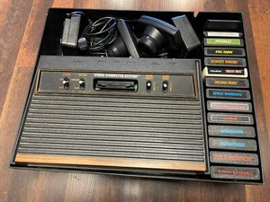 Atari 2600 Game Center Console 13 Games, Controller, Paddles Pac Man Donkey - Picture 1 of 16
