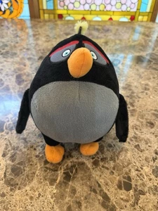Angry Birds Movie Bomb Black Bird 10” Plush Stuffed Animal Toy 2017 Jazwares - Picture 1 of 15