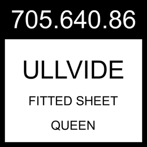 IKEA ULLVIDE Fitted Sheet Light Pink Queen 705.640.86 - Picture 1 of 1